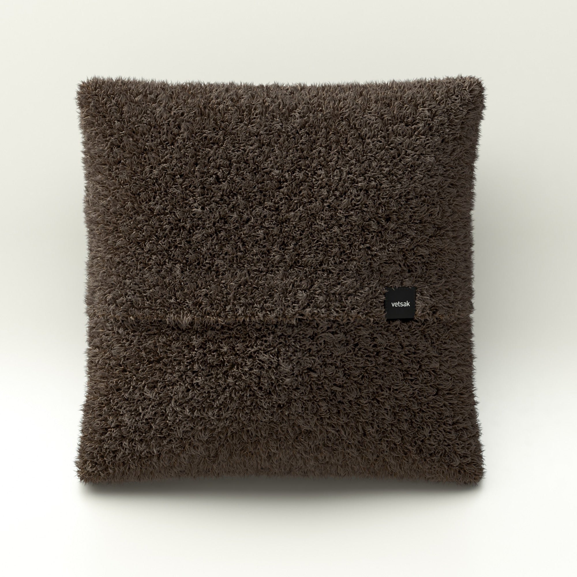 Big Pillow im Stoff Doodle Cacao – kraftvoller Farbton mit dynamischer Struktur für gemütliche Räume