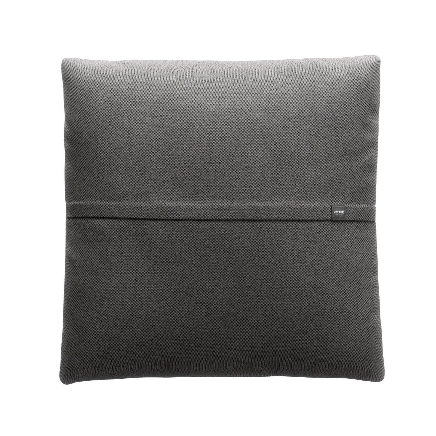 Großes Vetsak Kissen JUMBO PILLOW in Pique Dark Grey – wetterfestes Outdoor-Kissen für moderne Lounge-Arrangements