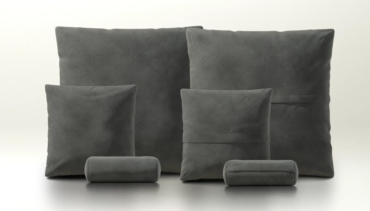 Vetsak - Kissen SET 3 - vetsak-pillow-set03-Leather-DG | Homestorys