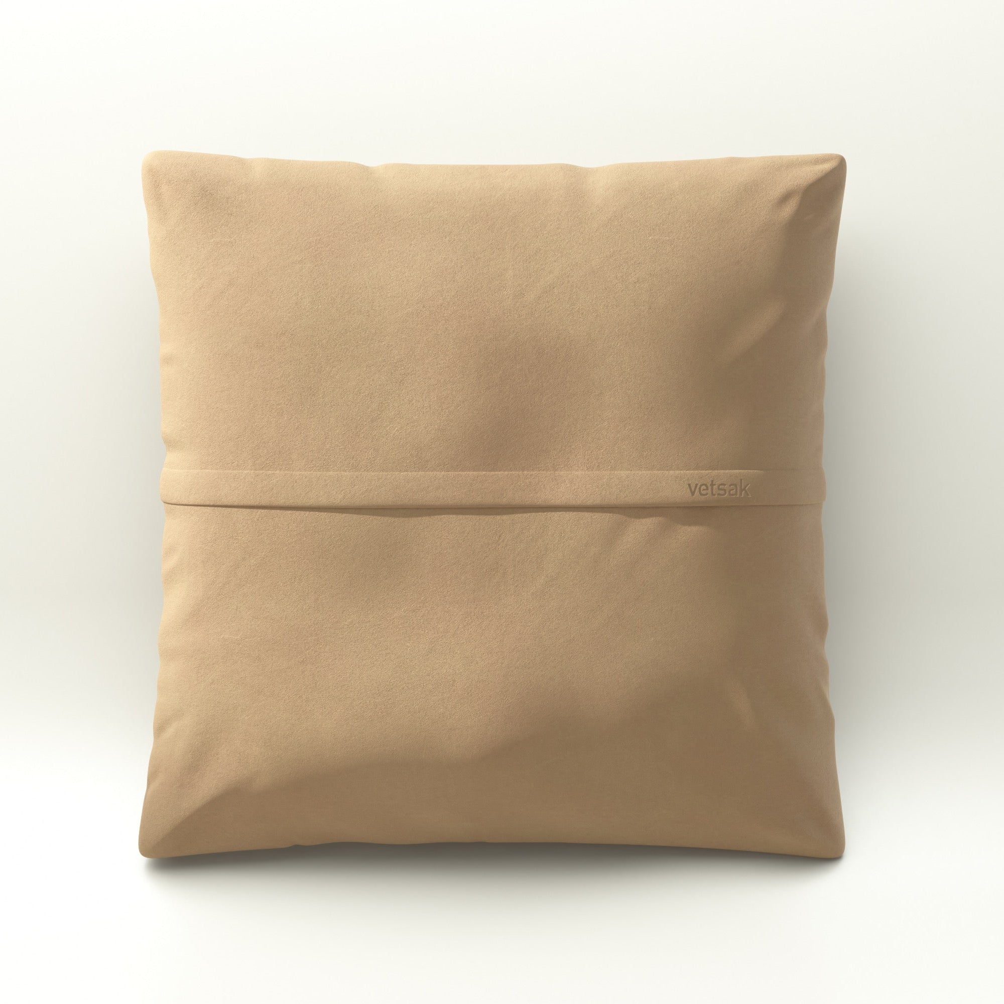 Jumbo Kissen von vetsak aus Leder Beige – großzügige Form in hellem Naturton mit edler Glattleder-Optik
