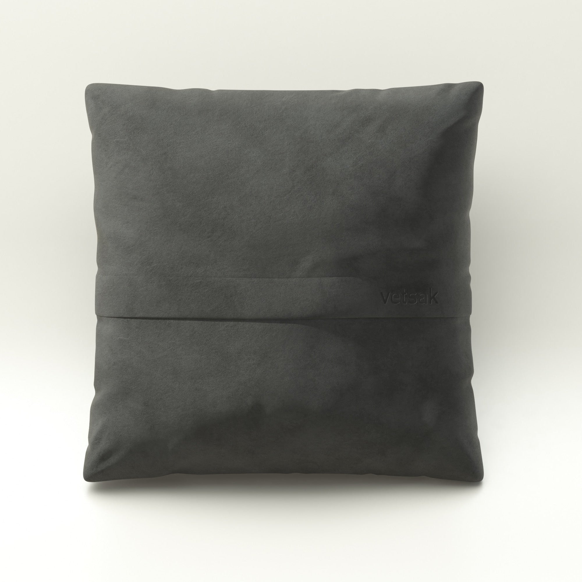 Big Pillow aus vetsak Leder Dark Grey – stilvoller Komfort mit glatter, hochwertiger Oberfläche