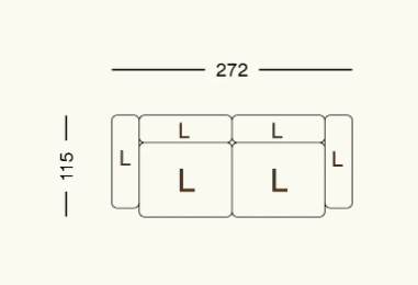 Ensemble de canapés modulaires 02