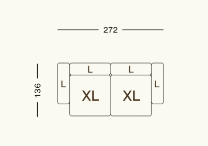 Ensemble de canapés modulaires 02
