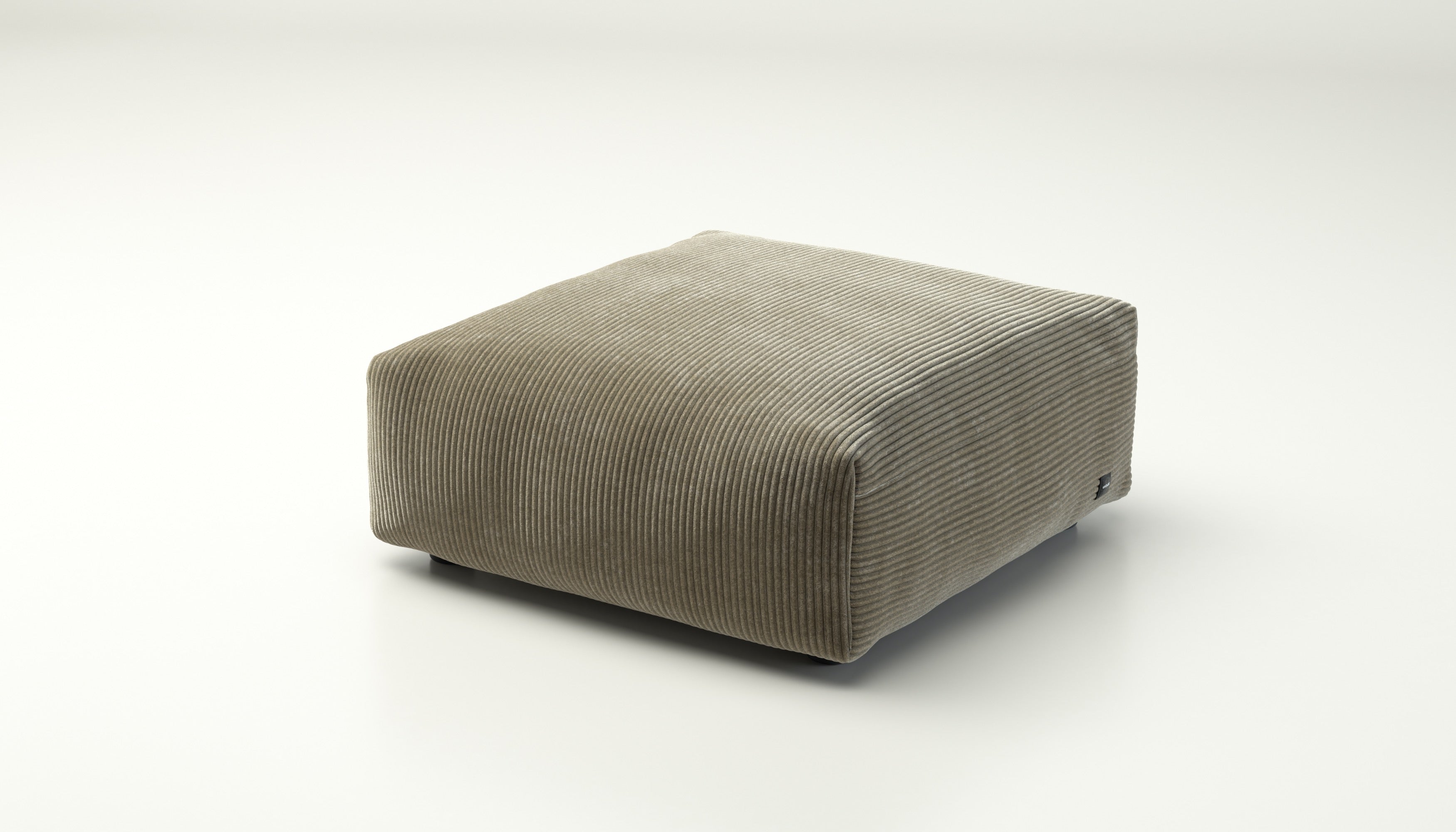 Vetsak Sofa Seat Medium 84x84 cm in Cord Velour Khaki – gemütlich & organisch