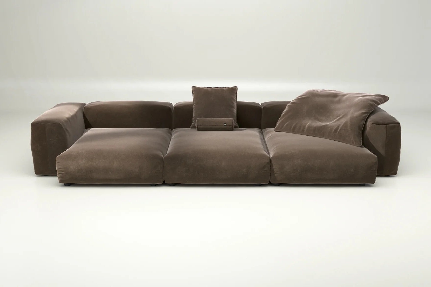 Vetsak Sofa Set 05 mit Suave Espresso – mit Kissenset, komfortabler Braunton für hochwertige Interiors