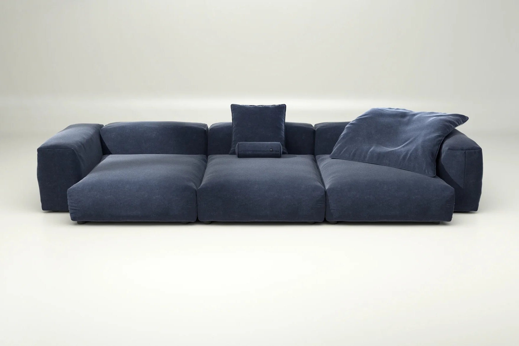 Sofa Set 05 von Vetsak mit Suave Navy – mit Kissenset, tiefblaues Design für stilvolle Ruhe und Gelassenheit