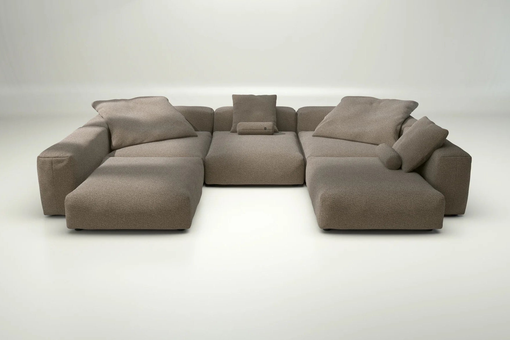 Modulares Sofa Set 06 in Loop Loop Taupe von Vetsak – mit Kissenset, stilsicherer Allrounder für moderne Wohn- und Loungebereiche