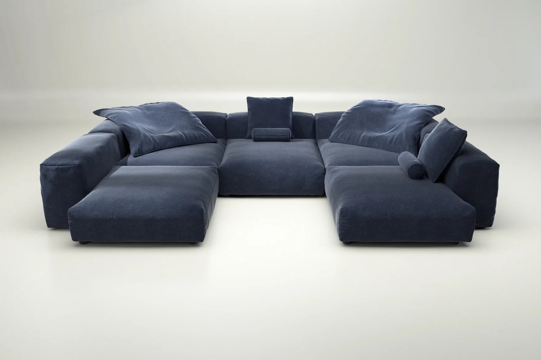 Suave Bezug Navy auf Vetsak Sofa – mit Kissenset, Ozean-Feeling im Wohnzimmer mit Stil
