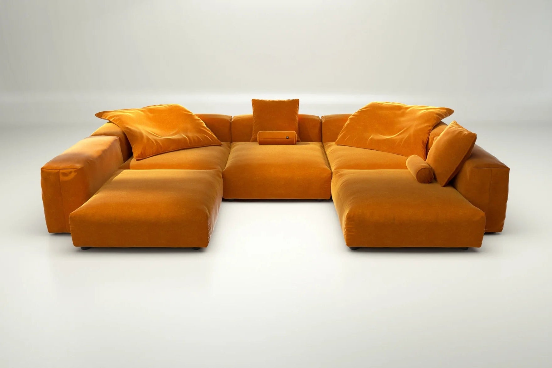 Vetsak Set 06 in Suave Orange Blaze – mit Kissenset, mutiges Designstatement für kreative Wohnwelten
