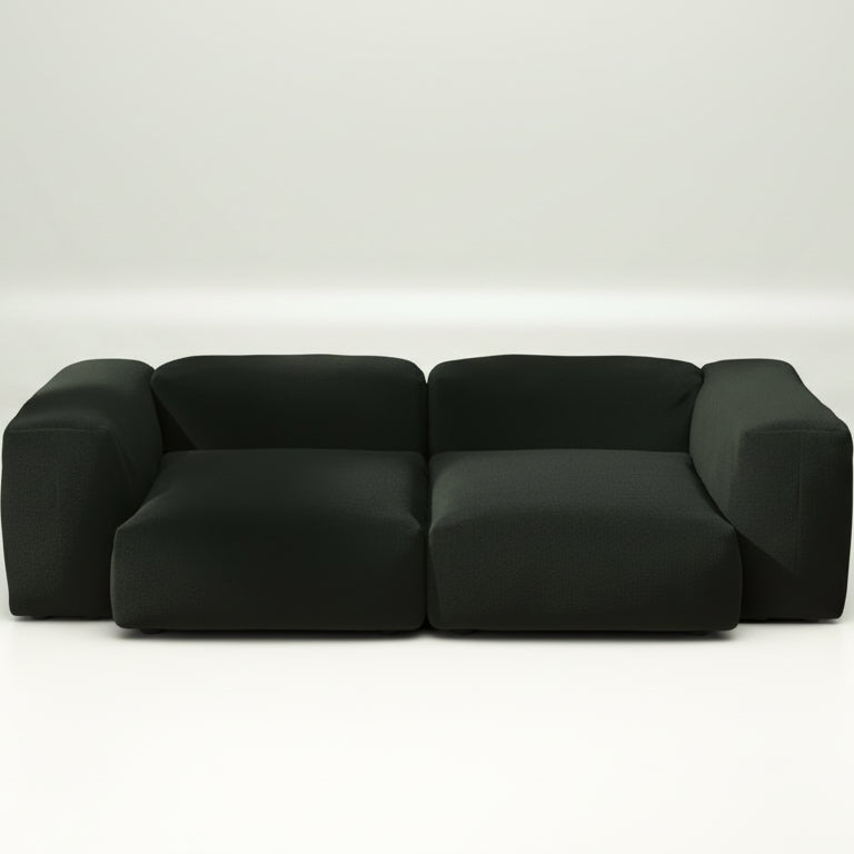 Modulares vetsak Sofa M mit Loop Loop Mousse – zarter Grünton für frische Wohnakzente mit Textur