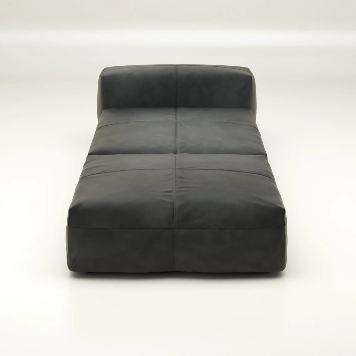 Vetsak Sofa Set 07 Leder Dark Grey – luxuriöses Ledersofa in dunklem Grau, ohne Kissen