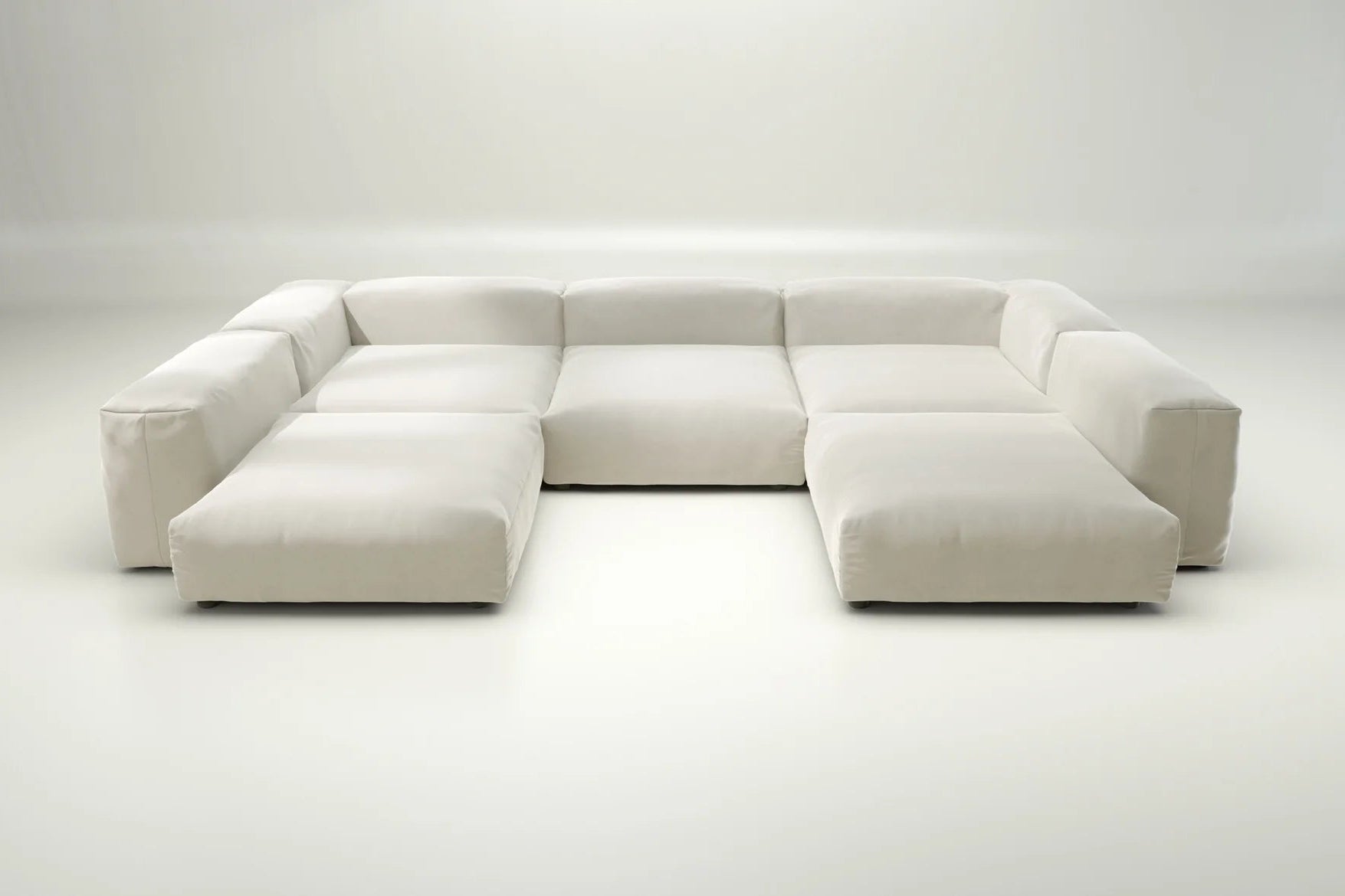 Vetsak Sofa 06 mit Suave Pearl – ohne Kissen, elegantes Perlmutt-Design für dezente Einrichtungsstile