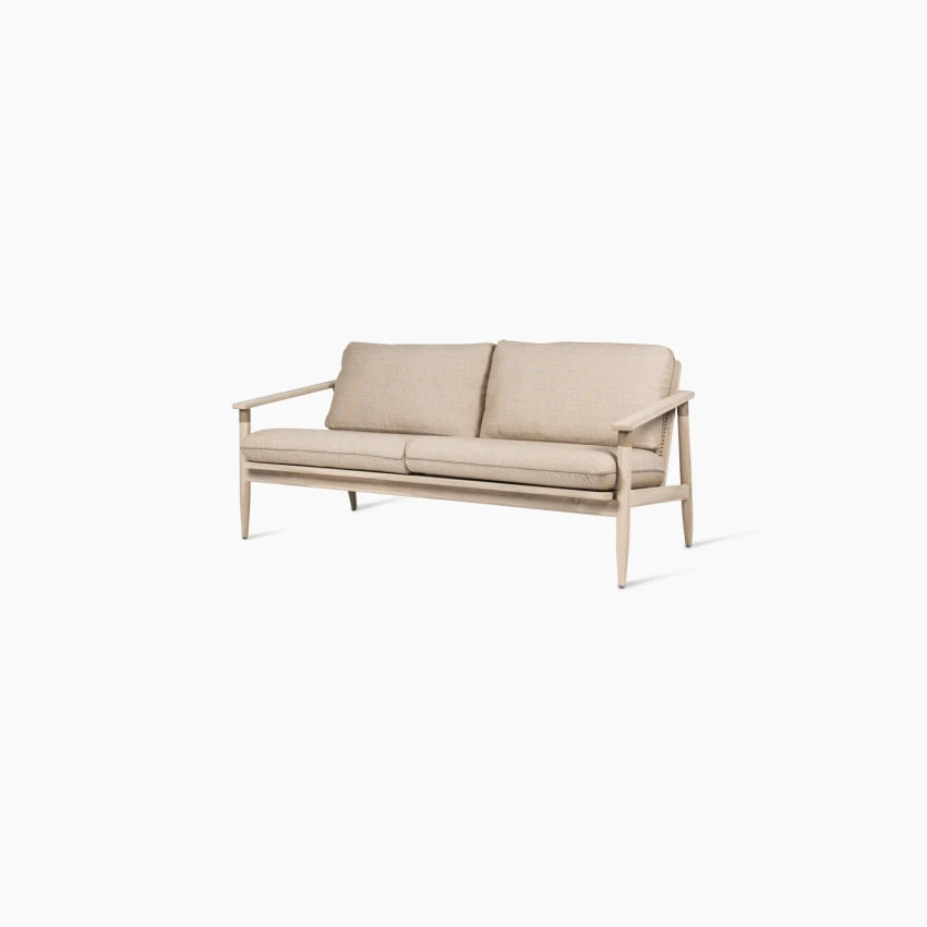 Vincent Sheppard DAVID 2-Sitzer Gartensofa aus Aged Teak