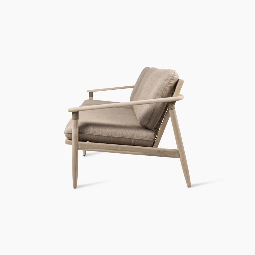 Vincent Sheppard DAVID 3- Sitzer Gartensofa mit einem Teakgestell