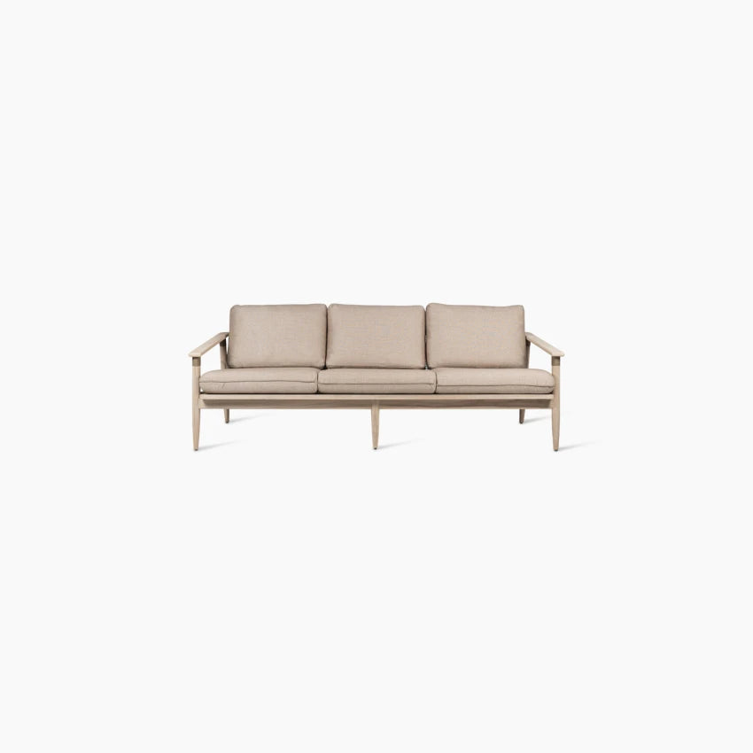 Vincent Sheppard DAVID 3-Sitzer Gartensofa aus Aged Teak