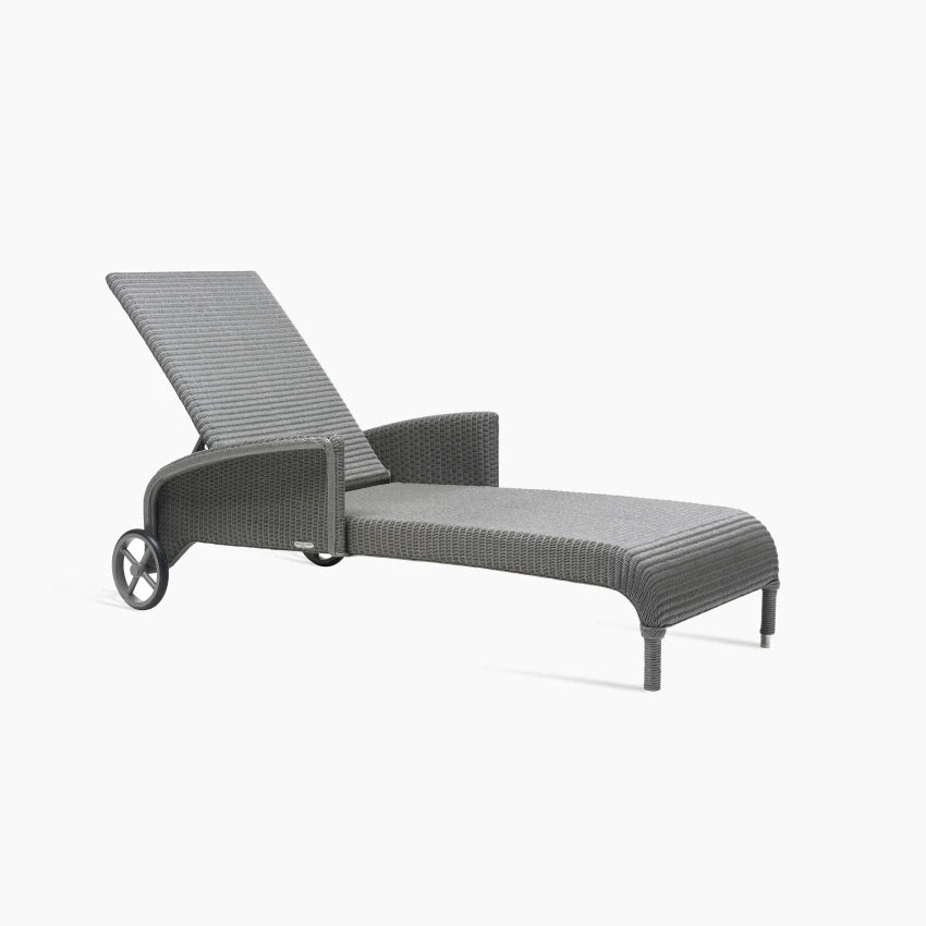 Bain de soleil Vincent Sheppard DOVILE avec accoudoirs et tressage Lloyd Loom
