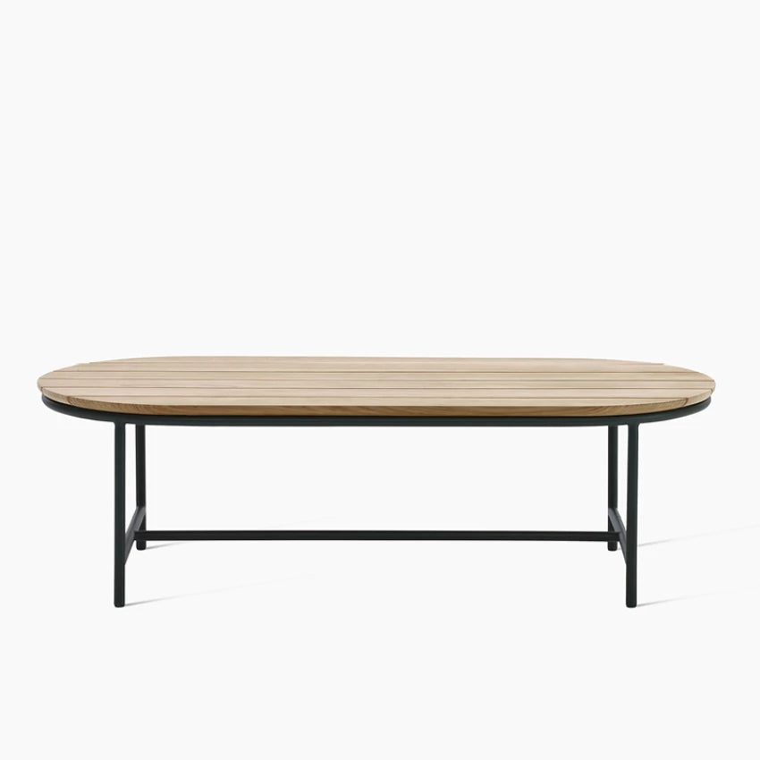 Table basse Vincent Sheppard WICKED avec plateau en teck naturel