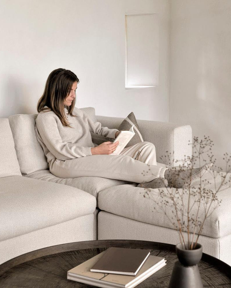 1-seater MELLOW sofa with L-arm by Ethnicraft