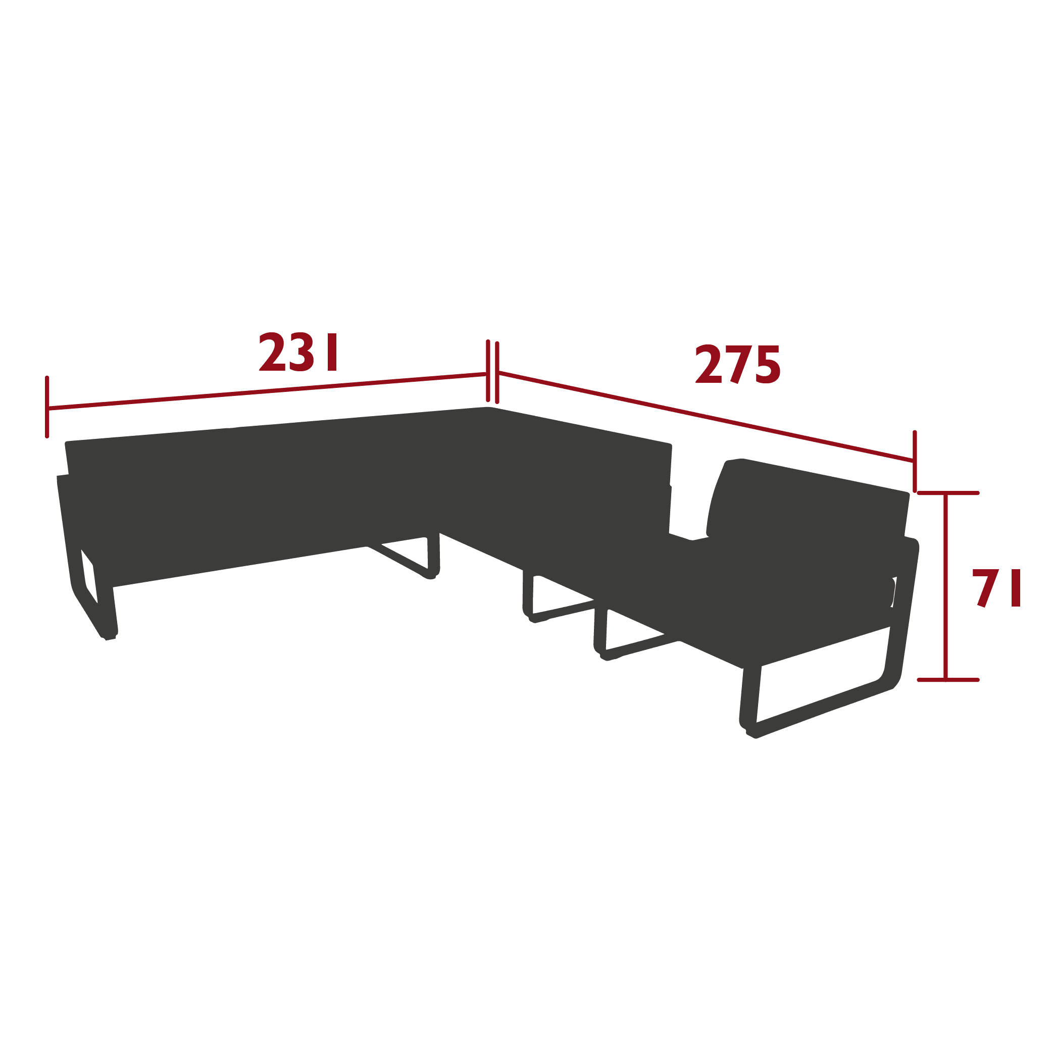 Modulares Sofa BELLEVIE - 3B - Original Homestories