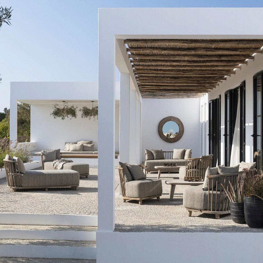 Gartensessel LOUNGE CAROL _ Gommaire _SKU G406-NAT-KBASIC-COL182