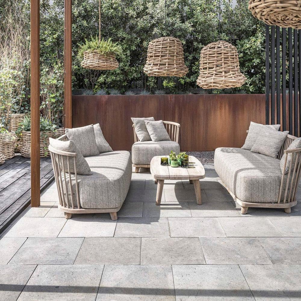 Gartensofa LOUNGE CAROL _ Gommaire _SKU G549-NAT-KBASIC-COL182