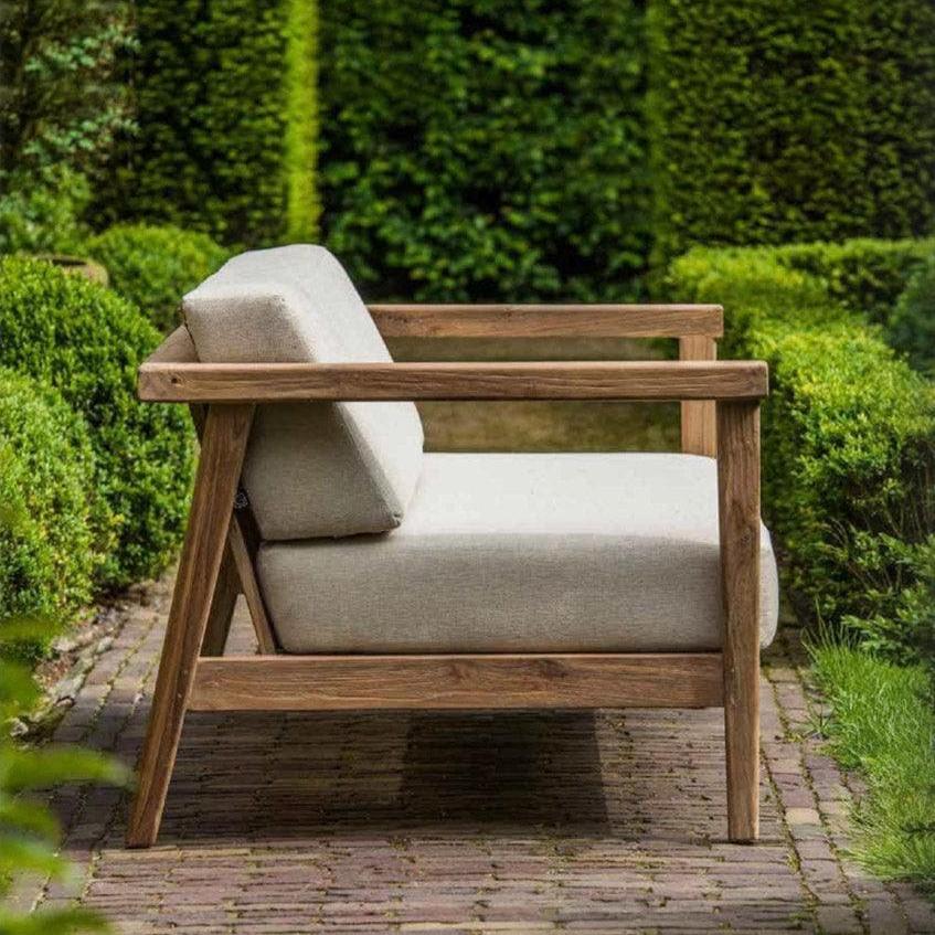 Gartensofa COPENHAGUE - 2-Sitzer _ Gommaire _SKU G041-NAT-KBASIC-COL182