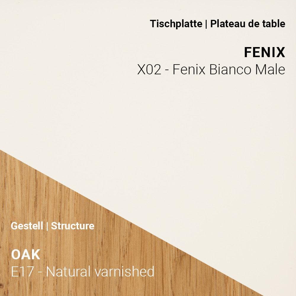 Esstisch TRAVA T2000 - Fenix & Eiche _ Mobitec _SKU T2000-E17-X02-120