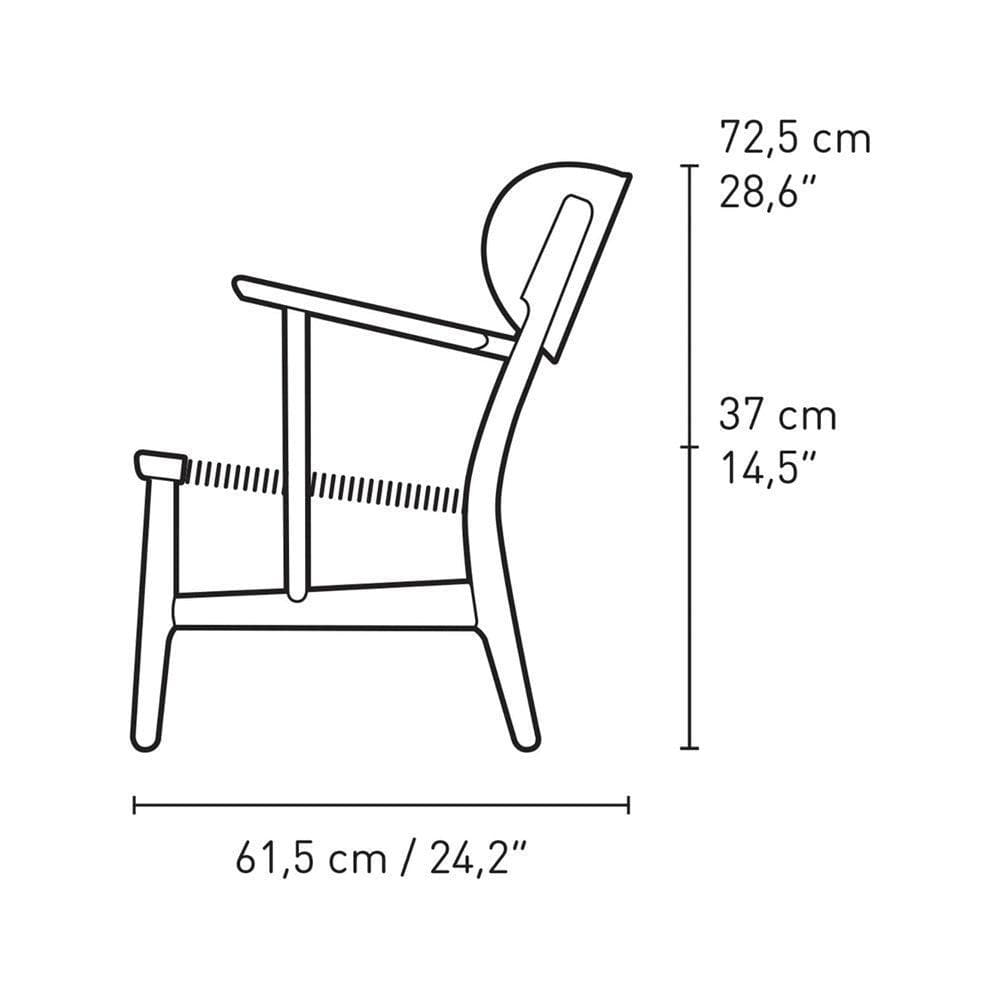 Sessel CH22 - schwarze Eiche - Original Homestories