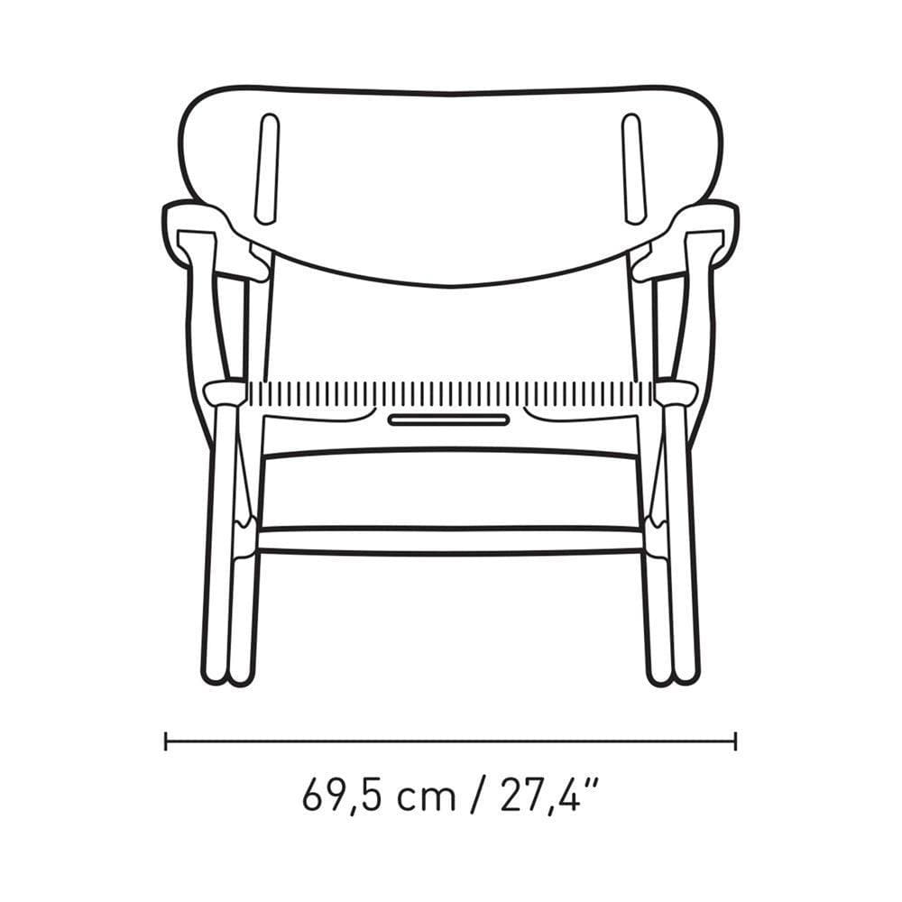 Sessel CH22 - schwarze Eiche - Original Homestories