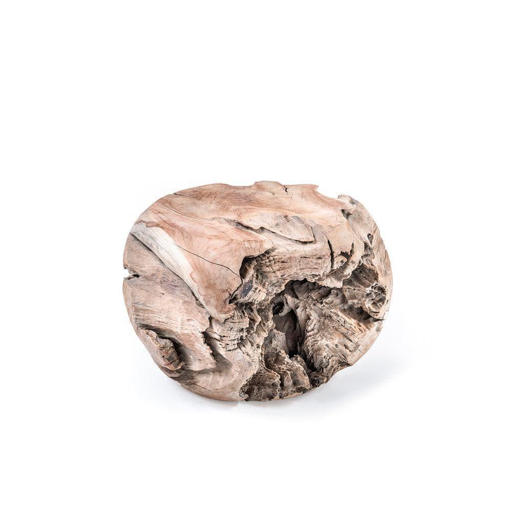 Couchtisch ROOT BALL von Gommaire – einzigartiger Design-Tisch aus recyceltem Teak-Wurzelholz, handgefertigt für natürliche Wohn- oder Outdoorbereiche