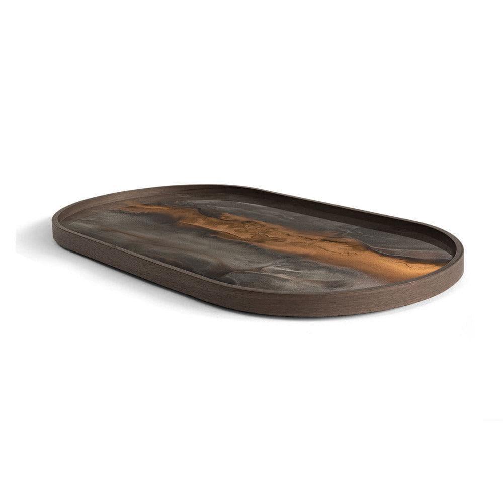 Glasstablett BRONZE ORGANIC Oblong - 71x36 | Ethnicraft | Homestorys
