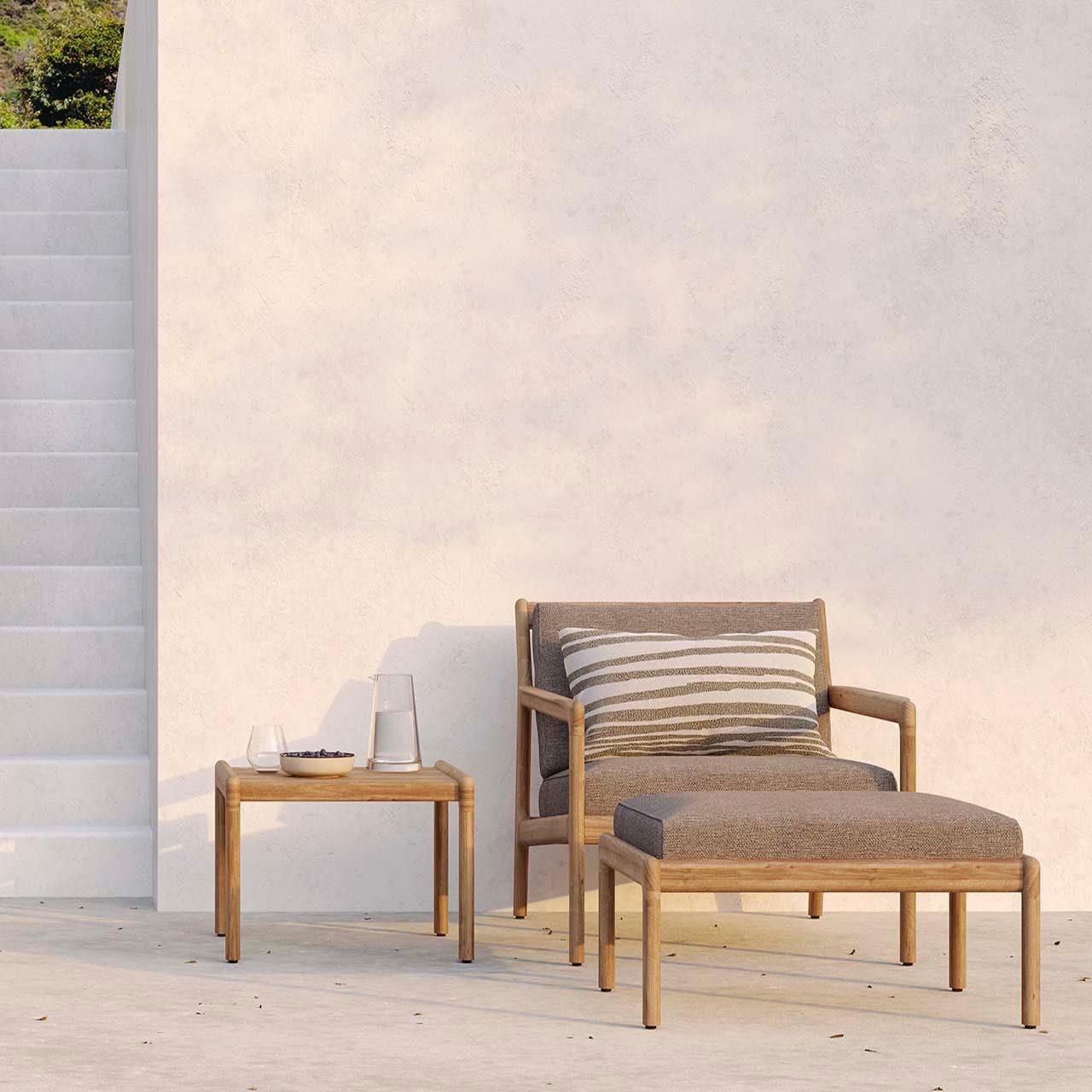 Kissen MYSTIC INK White Stripes - 60x40 | Ethnicraft | Homestorys