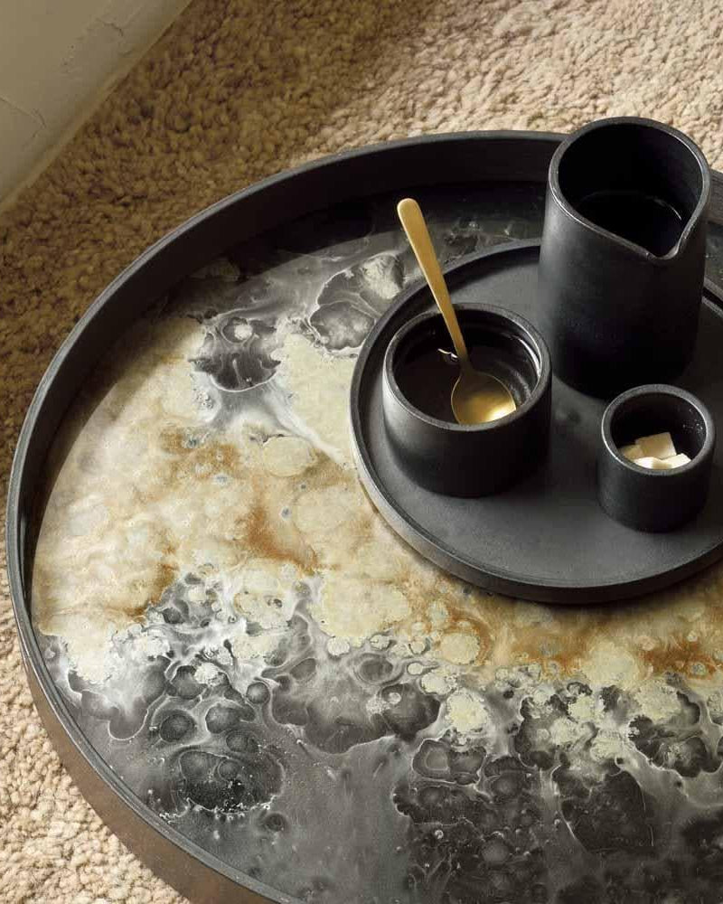 Tablett ORGANIC Schwarz - Ø48 | Ethnicraft | Homestorys