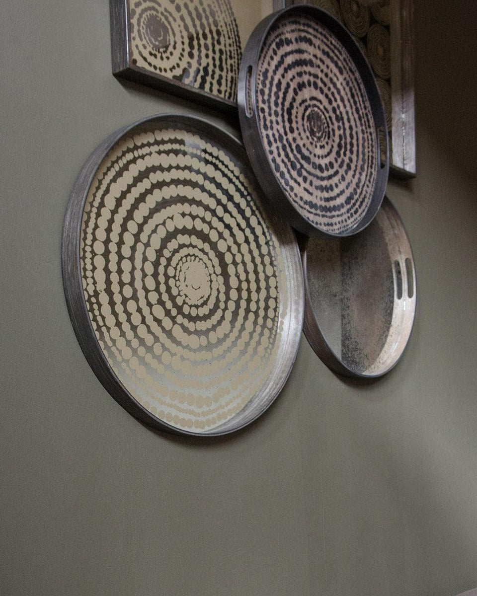 Tablett TRIBAL QUEST Gold Beads - Ø61 | Ethnicraft | Homestorys