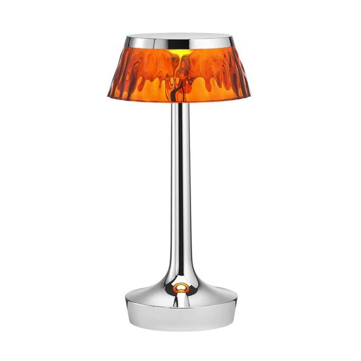 Flos BON JOUR Unplugged Tischlampe - Chrome _ Flos _SKU F1037057 + F1036070