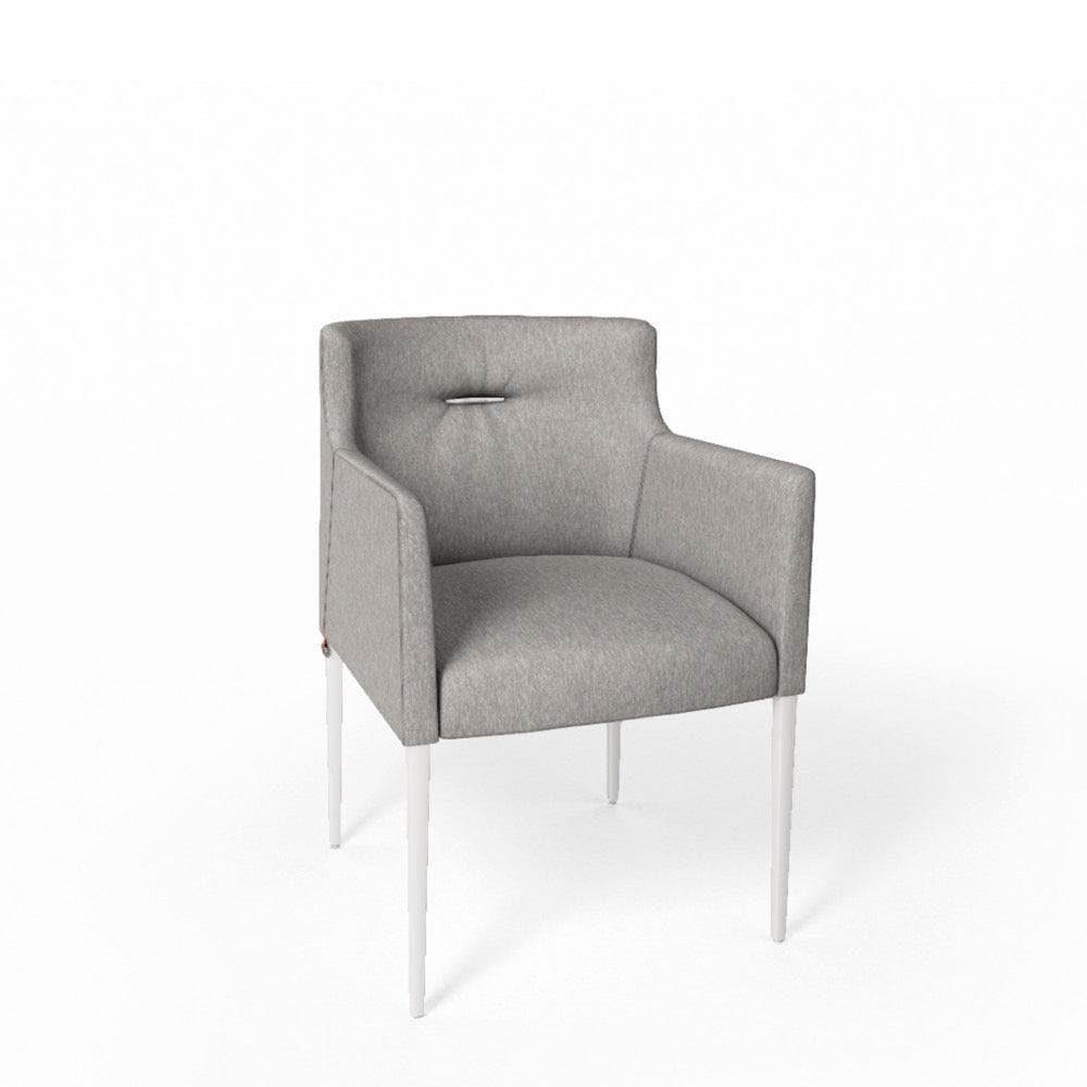 Armlehnstuhl MARGAUX C0712 – modernes Design mit filigranem Metallgestell und bequemer, gepolsterter Sitzschale