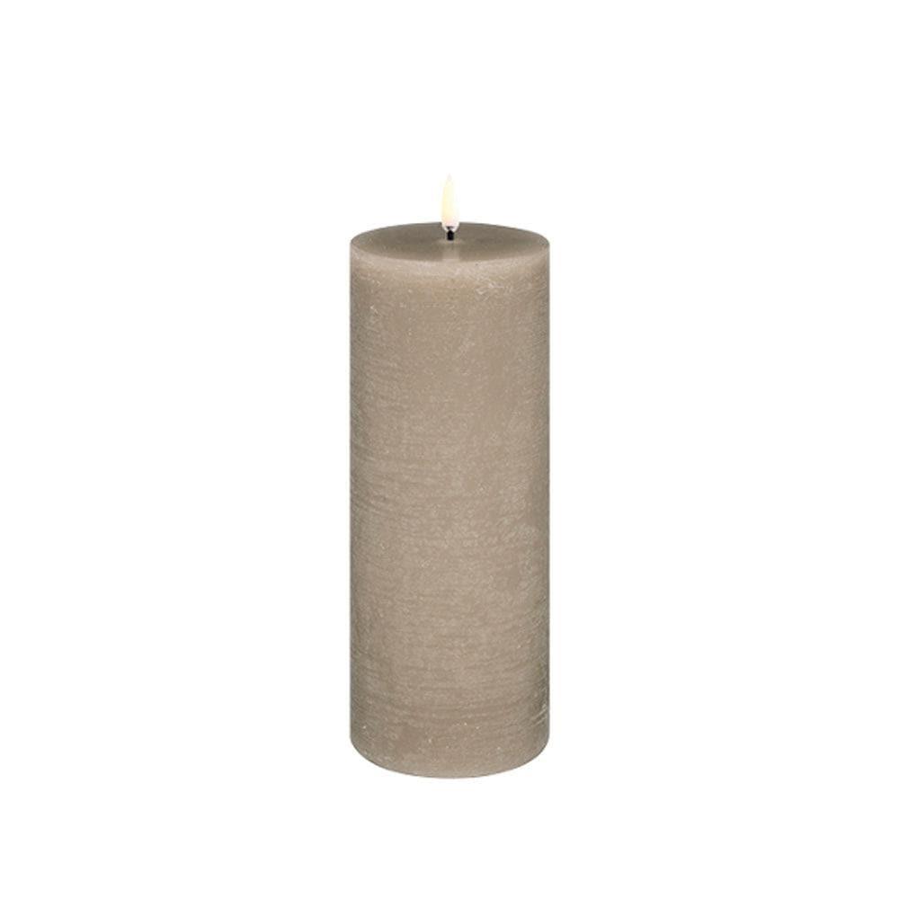 Piffany - Kerze PILLAR RUSTIC LED Uyuni - Sandstone Ø7.8 x 20cm - UL-PI-SA78020 | Homestorys