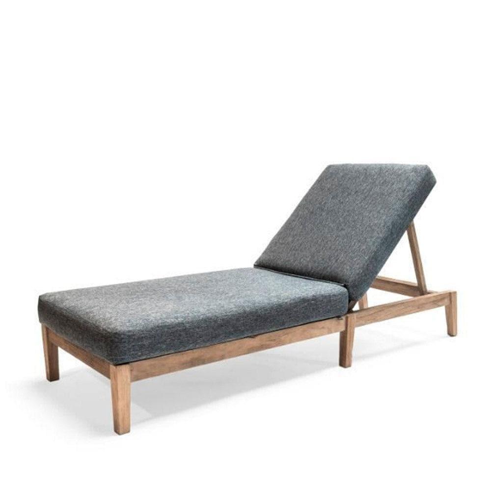Sonnenliege SUNNY BED COPENHAGUE von Gommaire – großes Outdoor-Daybed aus Teakholz mit wetterfestem Polster, ideal für Garten, Terrasse und Poolbereich