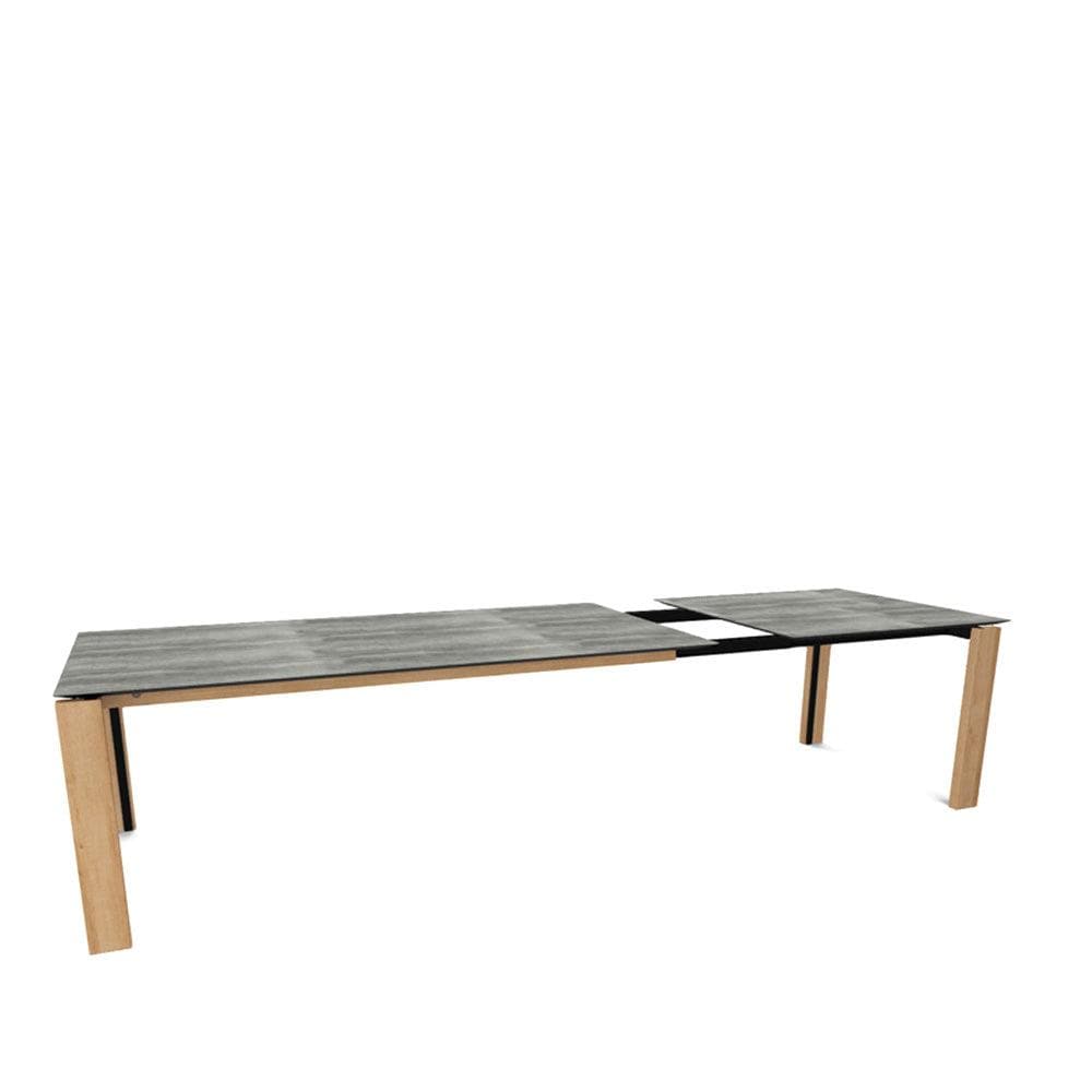 Ausziehtisch TERRA T0601 - Keramik & Eiche _ Mobitec _SKU T0601-K203/E10_90x160/260