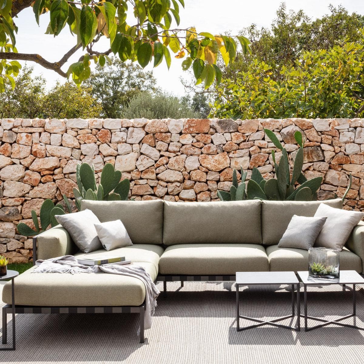 Tribù NATAL ALU Sofa Set 1 - Wengé - Homestorys