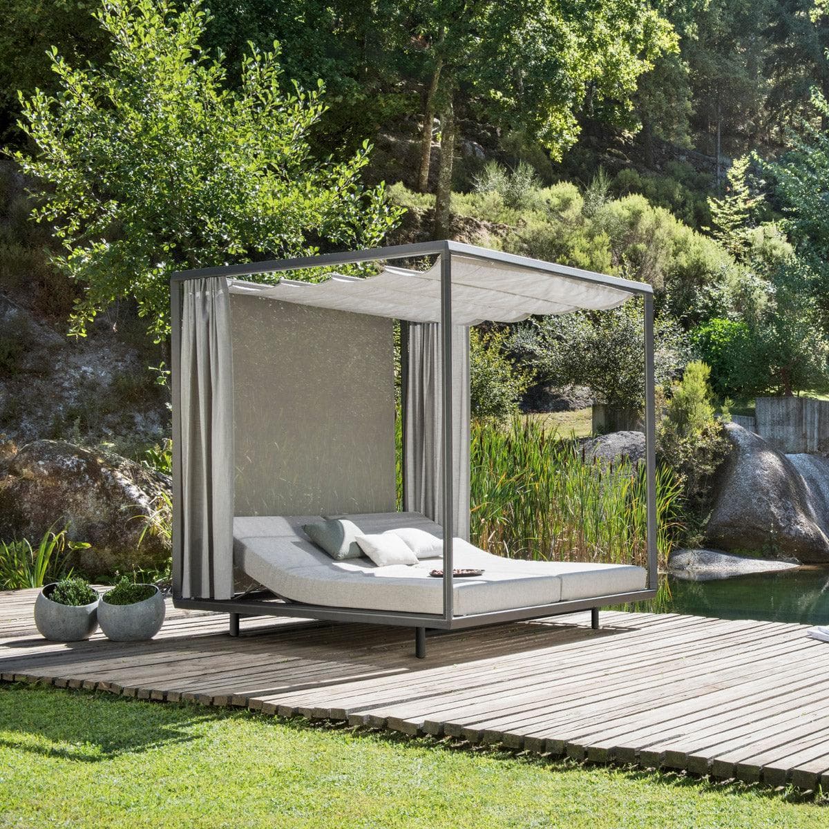 Tribù PAVILION Sonnenbett - Aluminium Wengé - Original Homestories