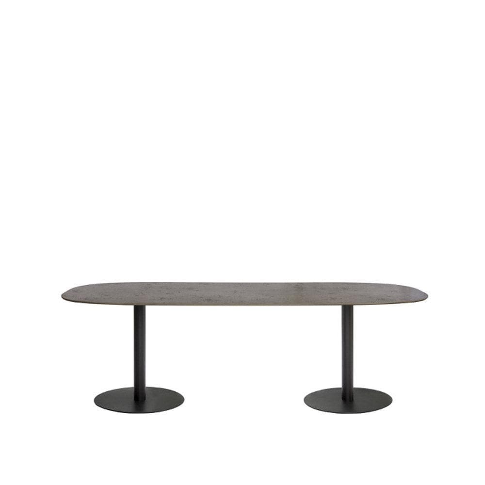 Tribù T-TABLE Niedriger ovaler Esstisch - Wengé - Original Homestories