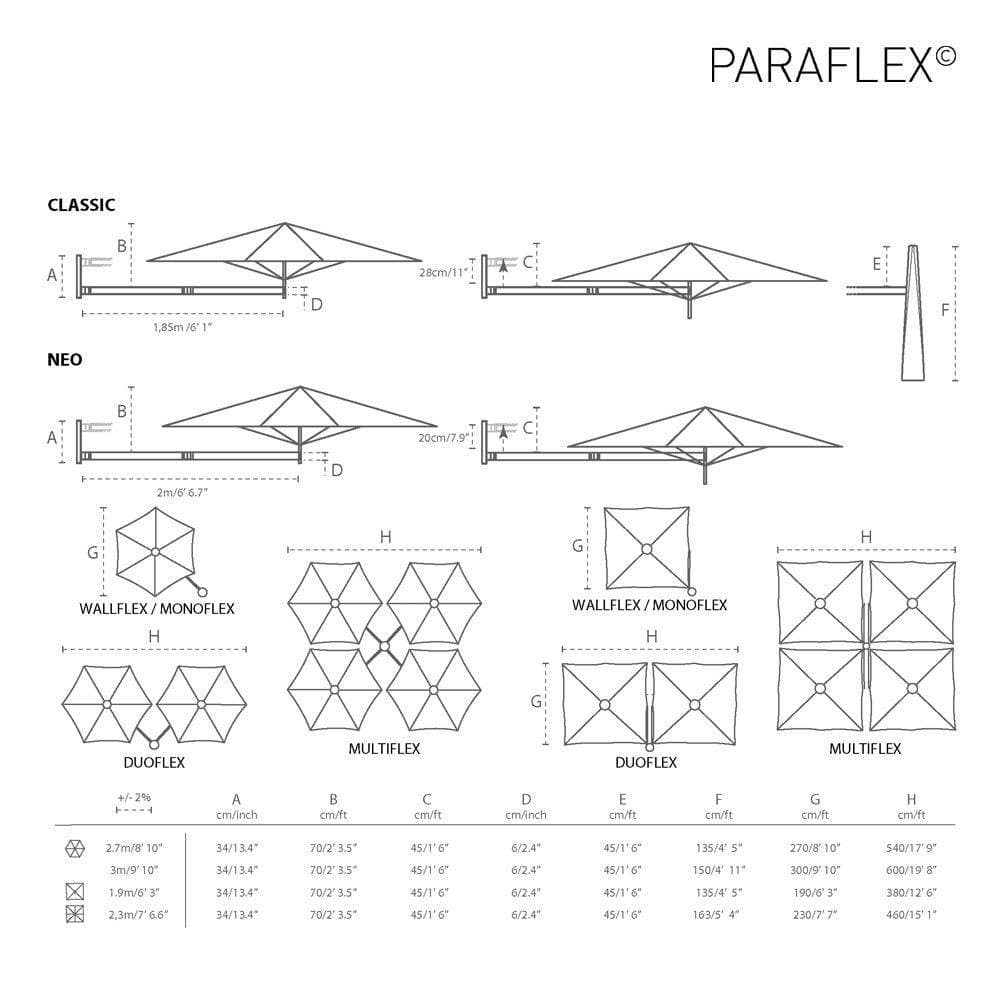 Sonnenschirm PARAFLEX - Ø300 - Original Homestories