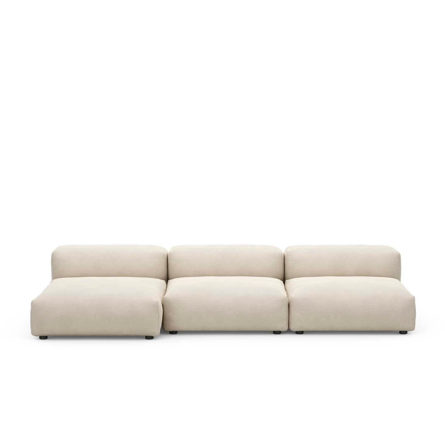 Modulare Lounge L Outdoor Leinen - 3-Sitzer - Original Homestories
