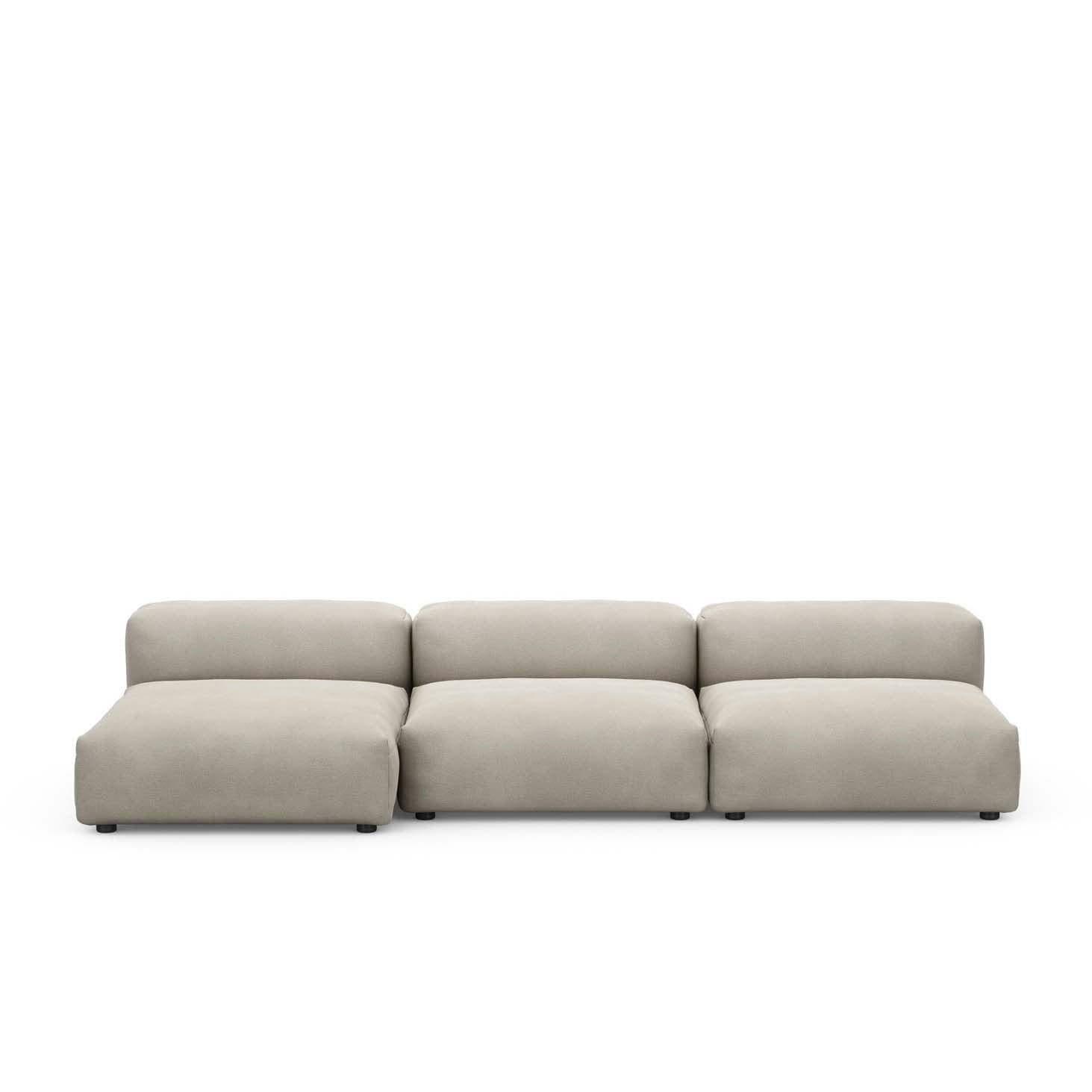 Modulare Lounge L Outdoor Leinen - 3-Sitzer - Original Homestories