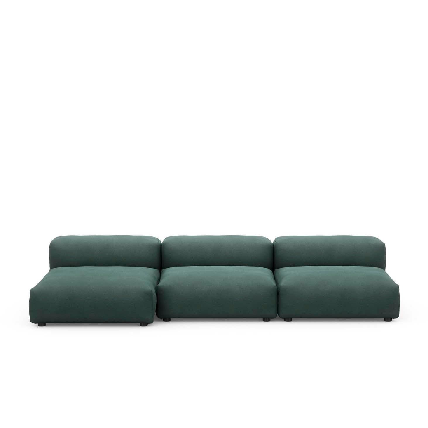 Modulare Lounge L Outdoor Leinen - 3-Sitzer - Original Homestories