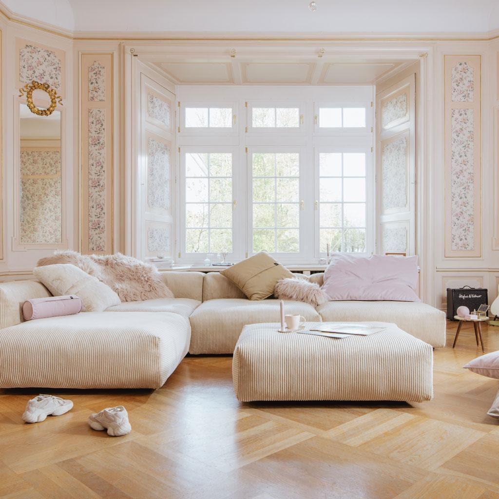 Modulares Sofa Element Cord Velours - 105x105 | Vetsak | Homestorys