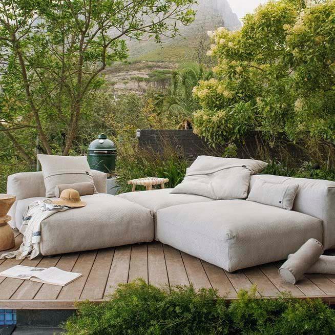 Modulares Sofa Seitenteil Outdoor Leinen - 105x31 | Vetsak | Homestorys