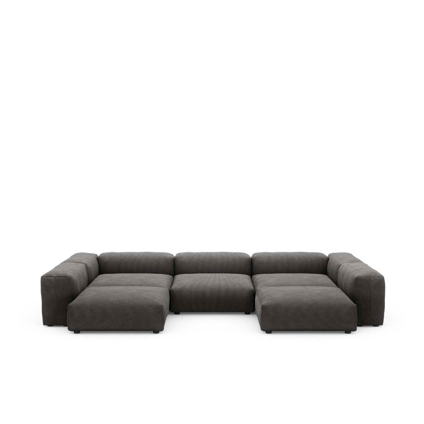 Modulares Sofa U-förmig Cord Velours - L - Original Homestories