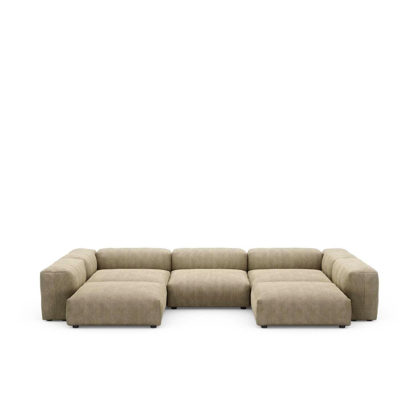 Modulares Sofa U-förmig Cord Velours - L - Original Homestories